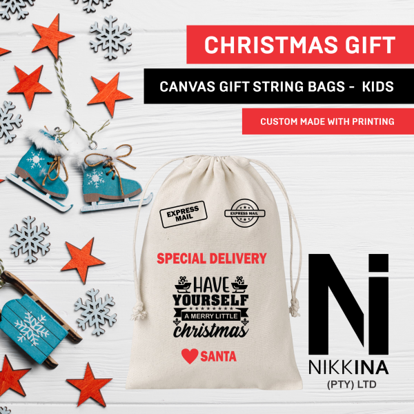 Kids Canvas Gift Bags