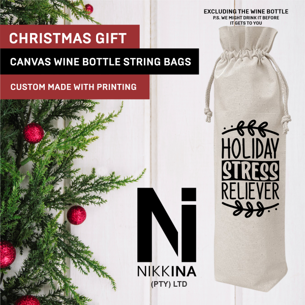 Wine Canvas Gift Bags